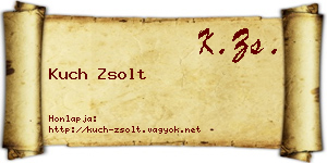 Kuch Zsolt névjegykártya